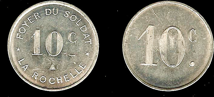 La Rochelle (Charente-Maritime) 10 centimes N.D.  FDC